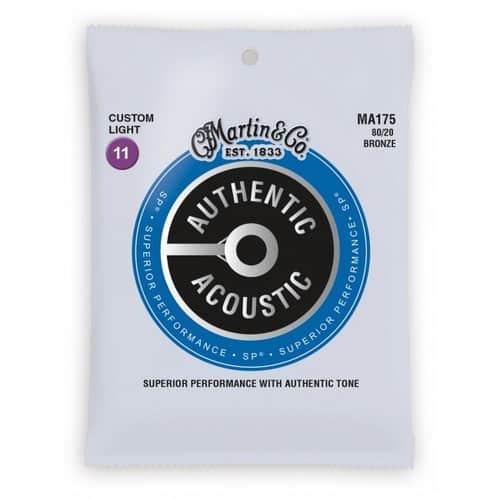 סט מיתרים 0.11 לגיטרה אקוסטית MARTIN AUTHENTIC SP MA175