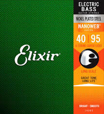 סט מיתרים לבס ELIXIR NANOWEB 0.40-95
