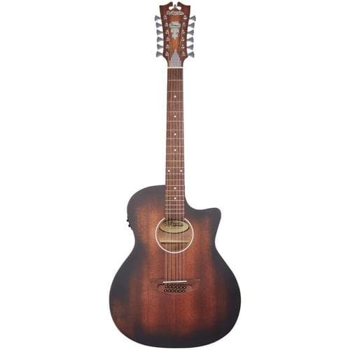 גיטרה אקוסטית 12 מיתרים מוגברת D'Angelico PREMIER FULTON LS MAHOGANY SATIN CUTAWAY