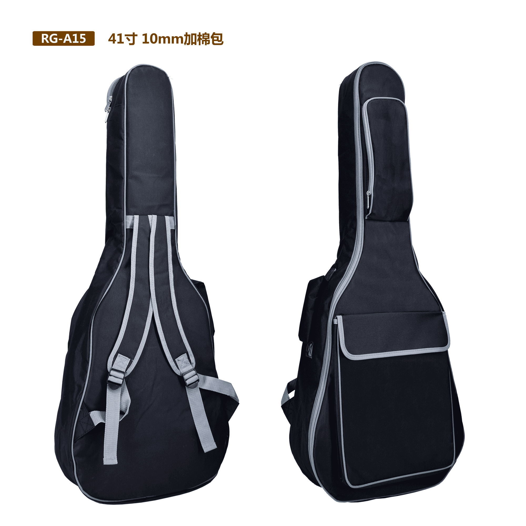 תיק שחור כותנה 10MM 41 inch לגיטרה
