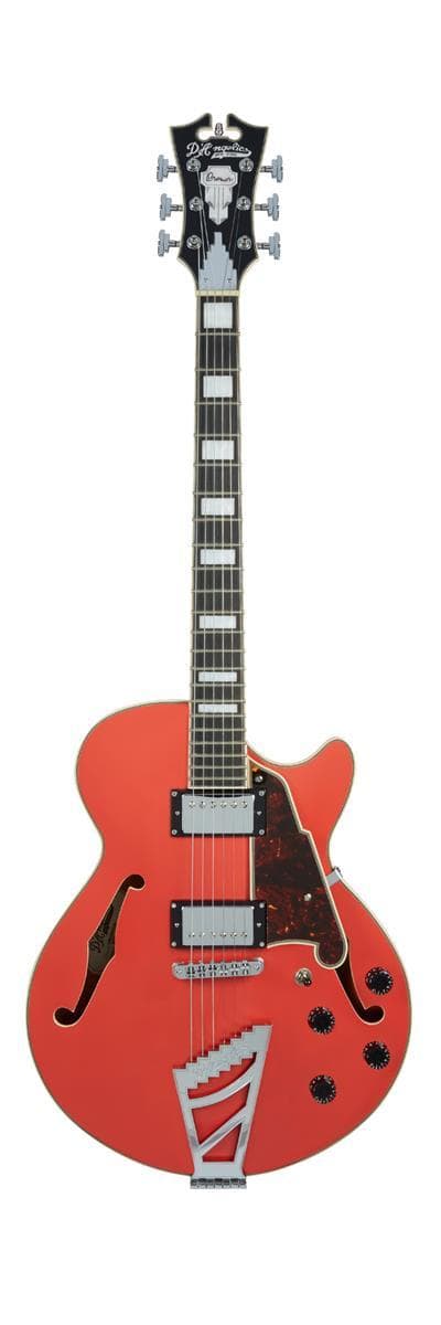 גיטרה רבע נפח + נרתיק D'Angelico Premier DC FIESTA RED stair step tail