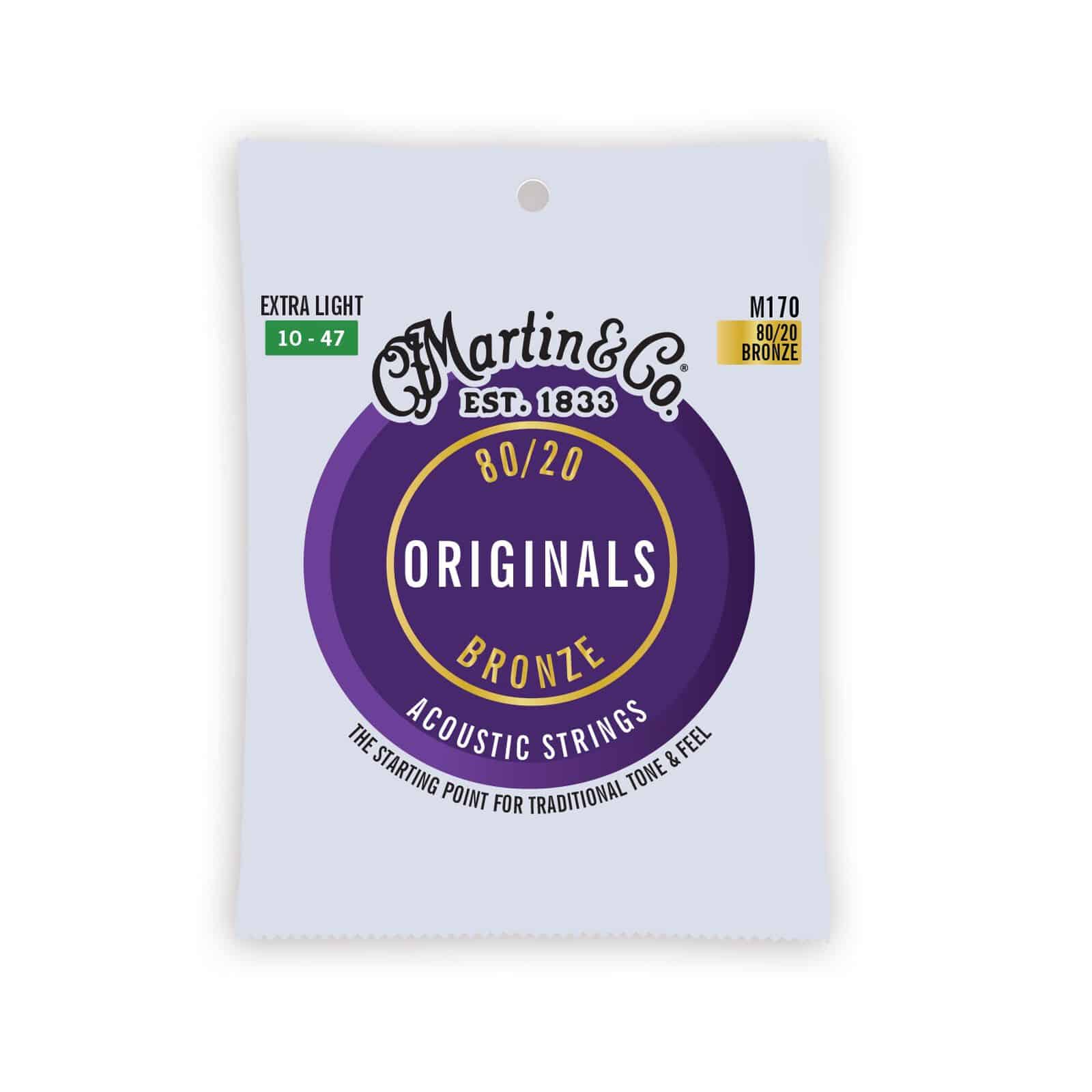 מיתרים 010 לגיטרה אקוסטית Martin Originals M170