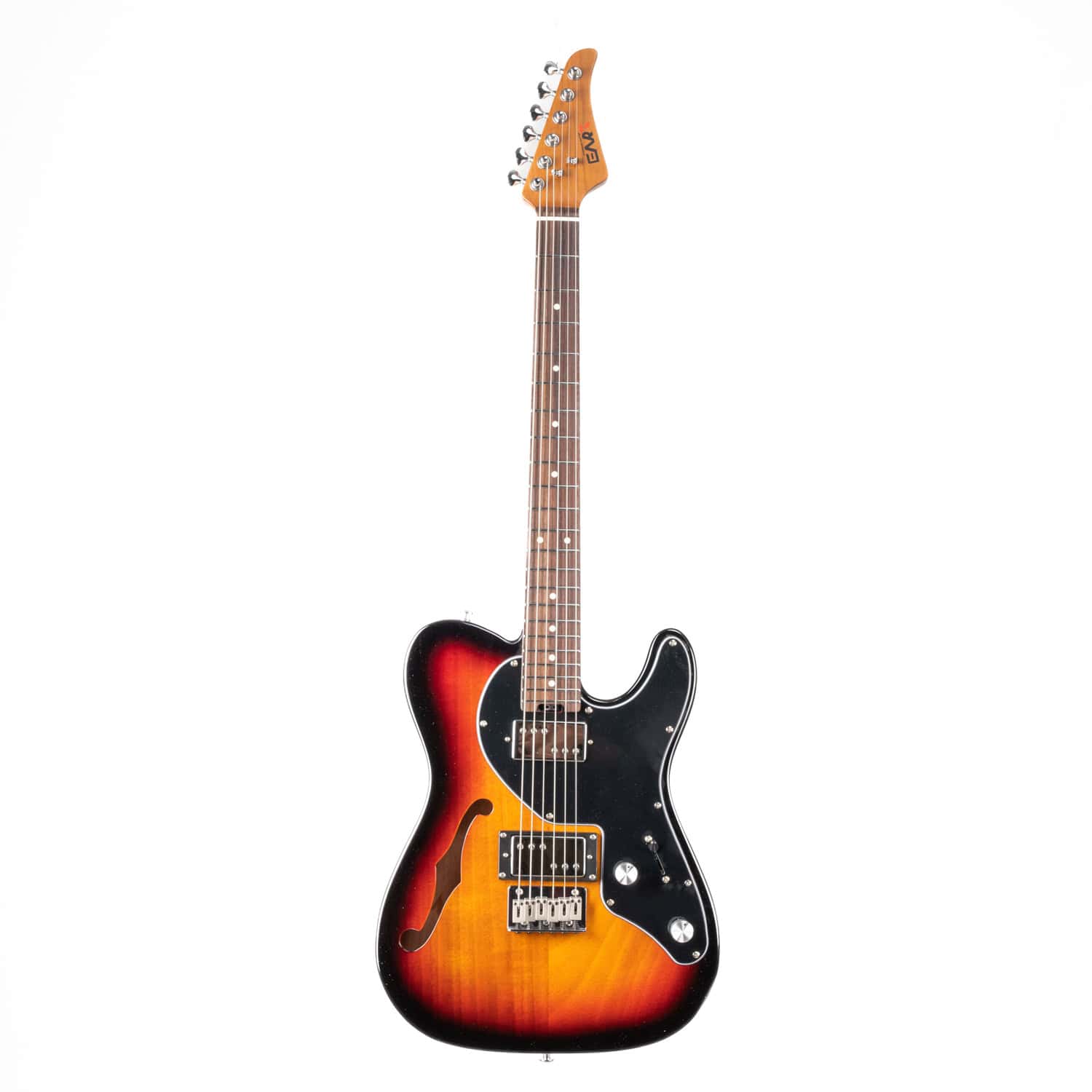 גיטרה חשמלית Eart Guitars E-TT2 Semi Hollow Body Honey Burst Electric Guitars Humbucker Oickups Fixed Bridge