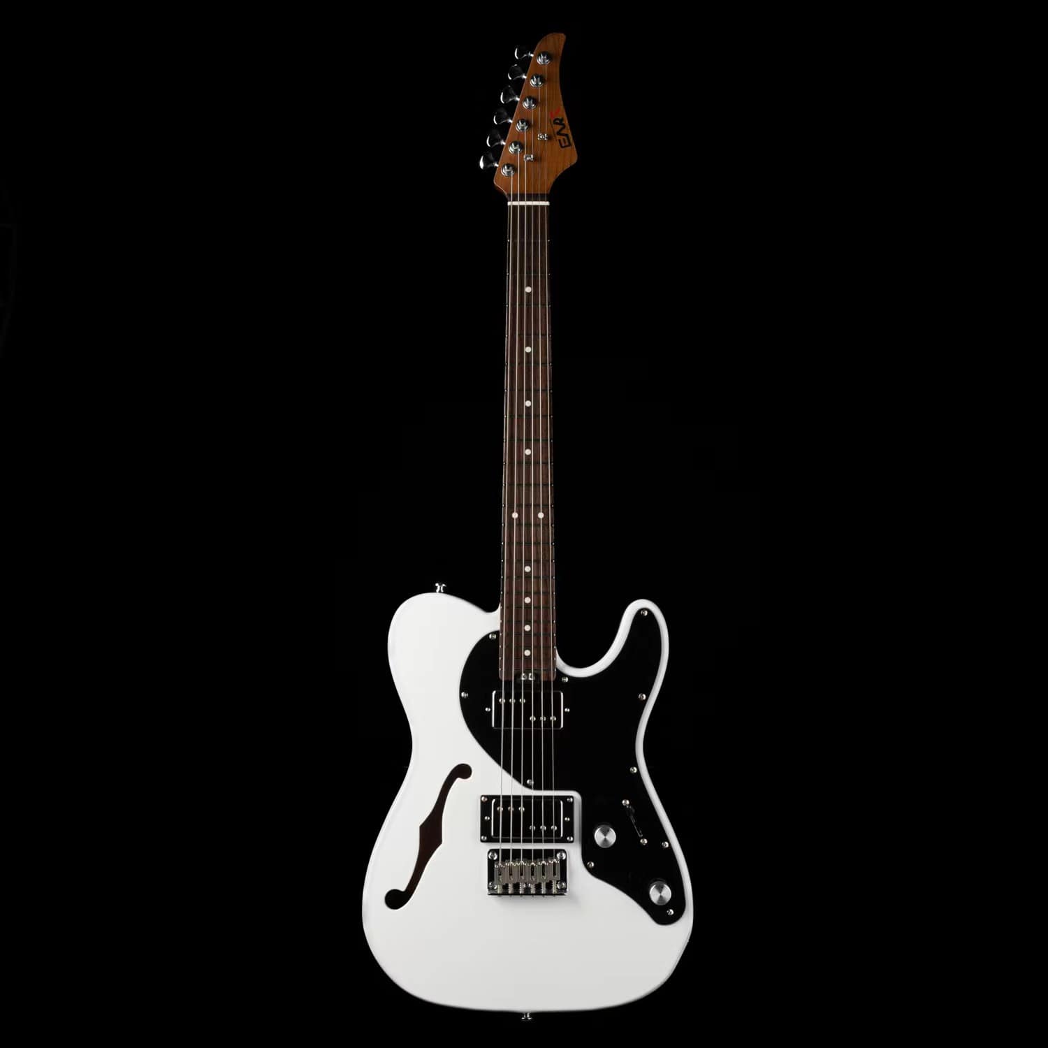 גיטרה חשמלית Eart Guitars E-TT2 Semi Hollow Body White Electric Guitars Humbucker Oickups Fix