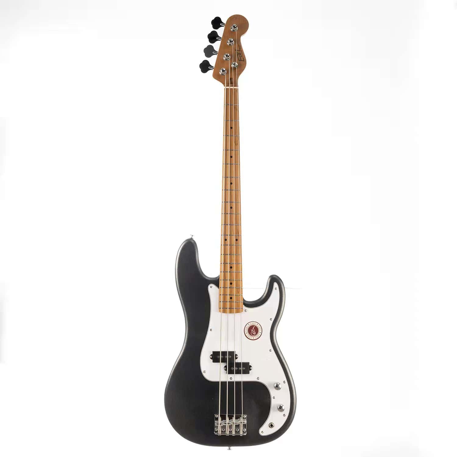 גיטרה בס חשמלית Eart Guitars B-10 Roasted Maple Neck Mahogany Body 4 Strings Bass Guitar color Metal Black