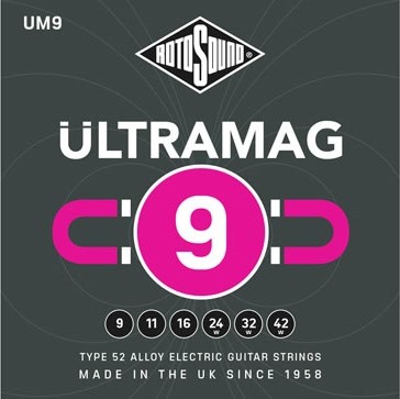 סט מיתרים 0.9 לחשמלית ROTOSOUND ULTRAMAG 0.9 GAUGE