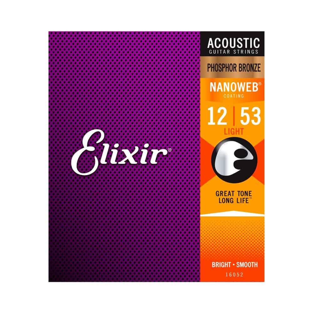 סט לאקוסטית ELIXIR 16052 NANO Phosphor Bronze 0.12
