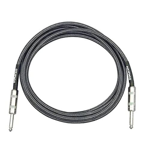 כבל לגיטרה דימרציו אפור DIMARZIO with Switchcraft plugs