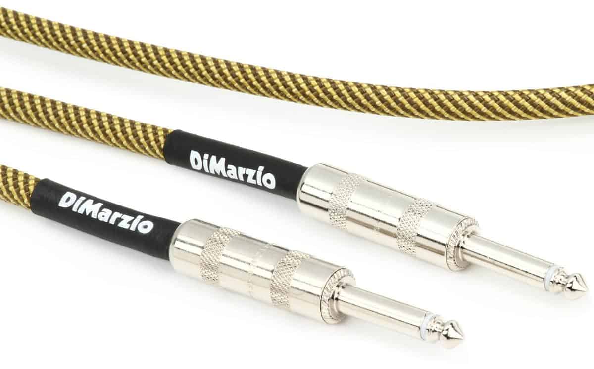 כבל לגיטרה דימרציו וינטג' טוויד DIMARZIO with Switchcraft plugs