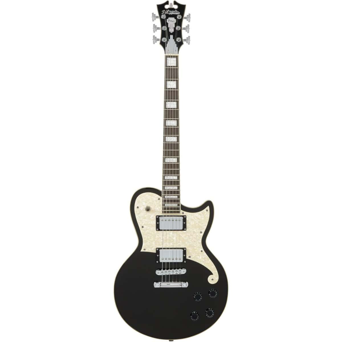 גיטרה חשמלית + נרתיק D'Angelico Premier Atlantic Black