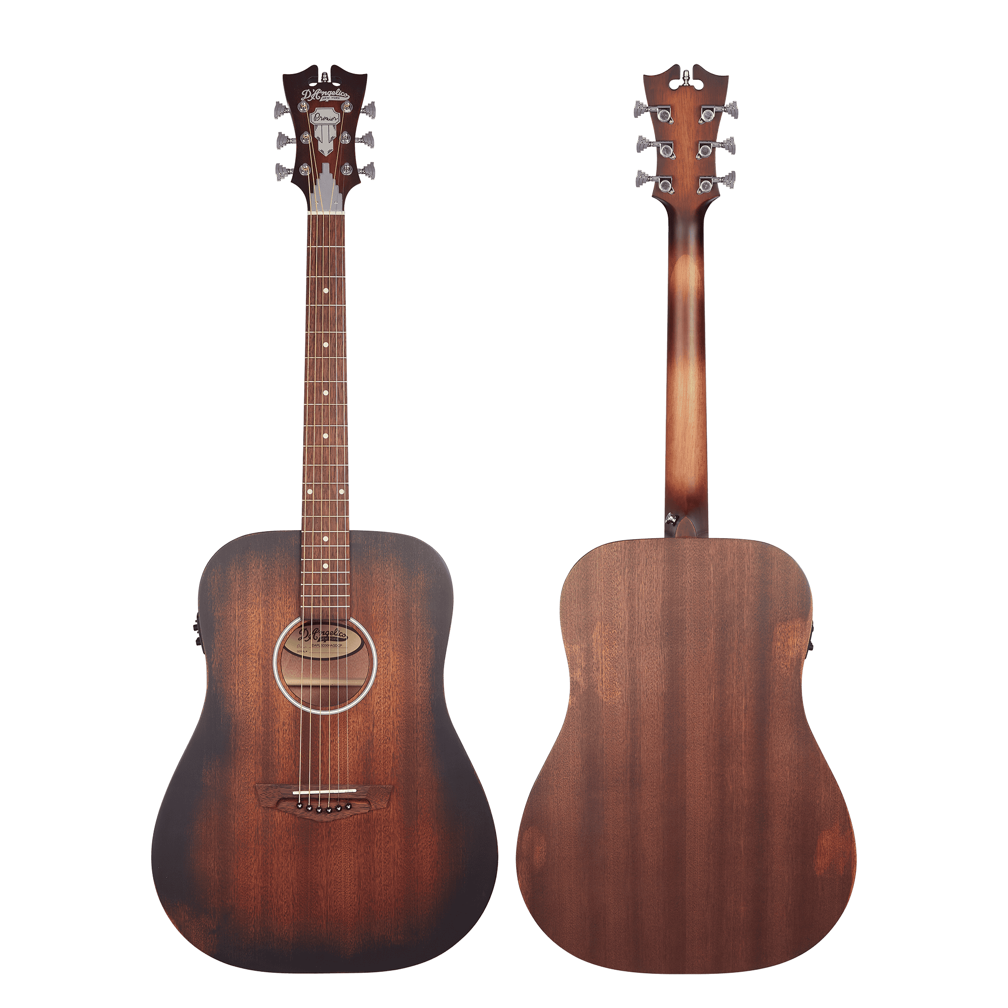 גיטרה אקוסטית מוגברת D'Angelico PREMIER LEXINGTON LS AGED MAHOGANY