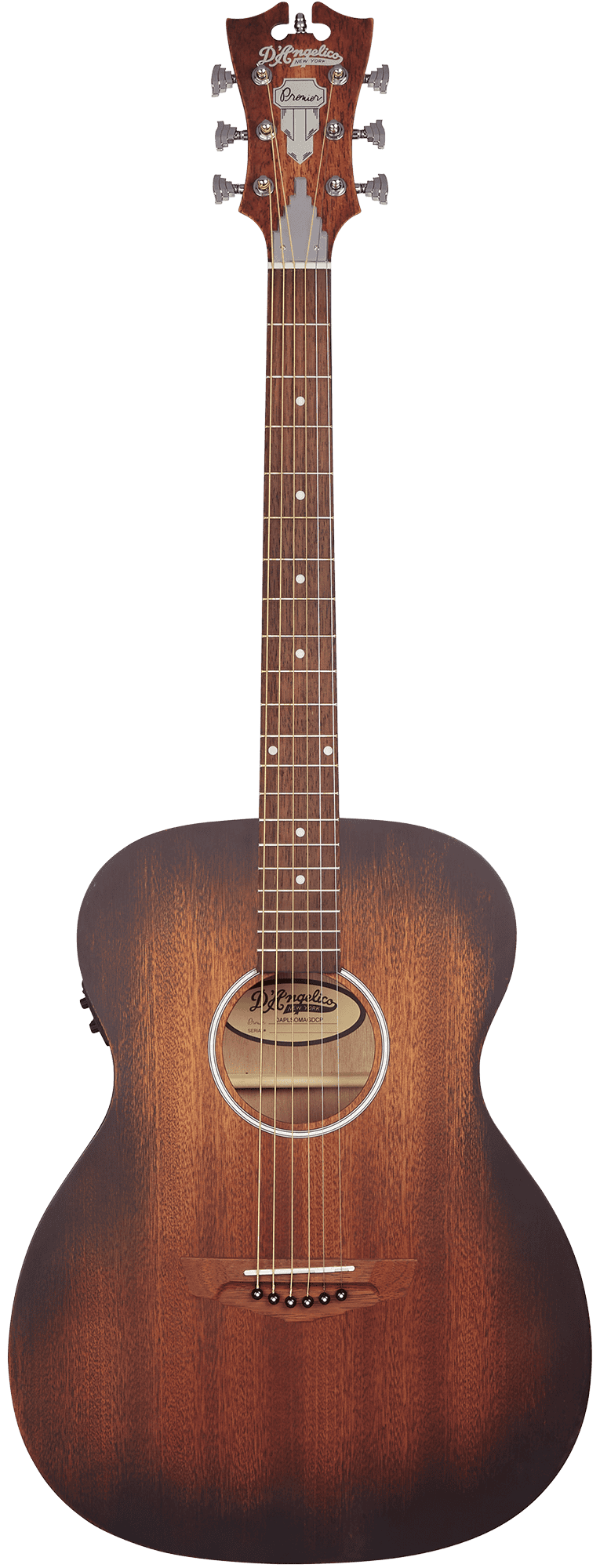 גיטרה אקוסטית מוגברת D'Angelico PREMIER PREMIER TAMMANY LS MAHOGANY SATIN