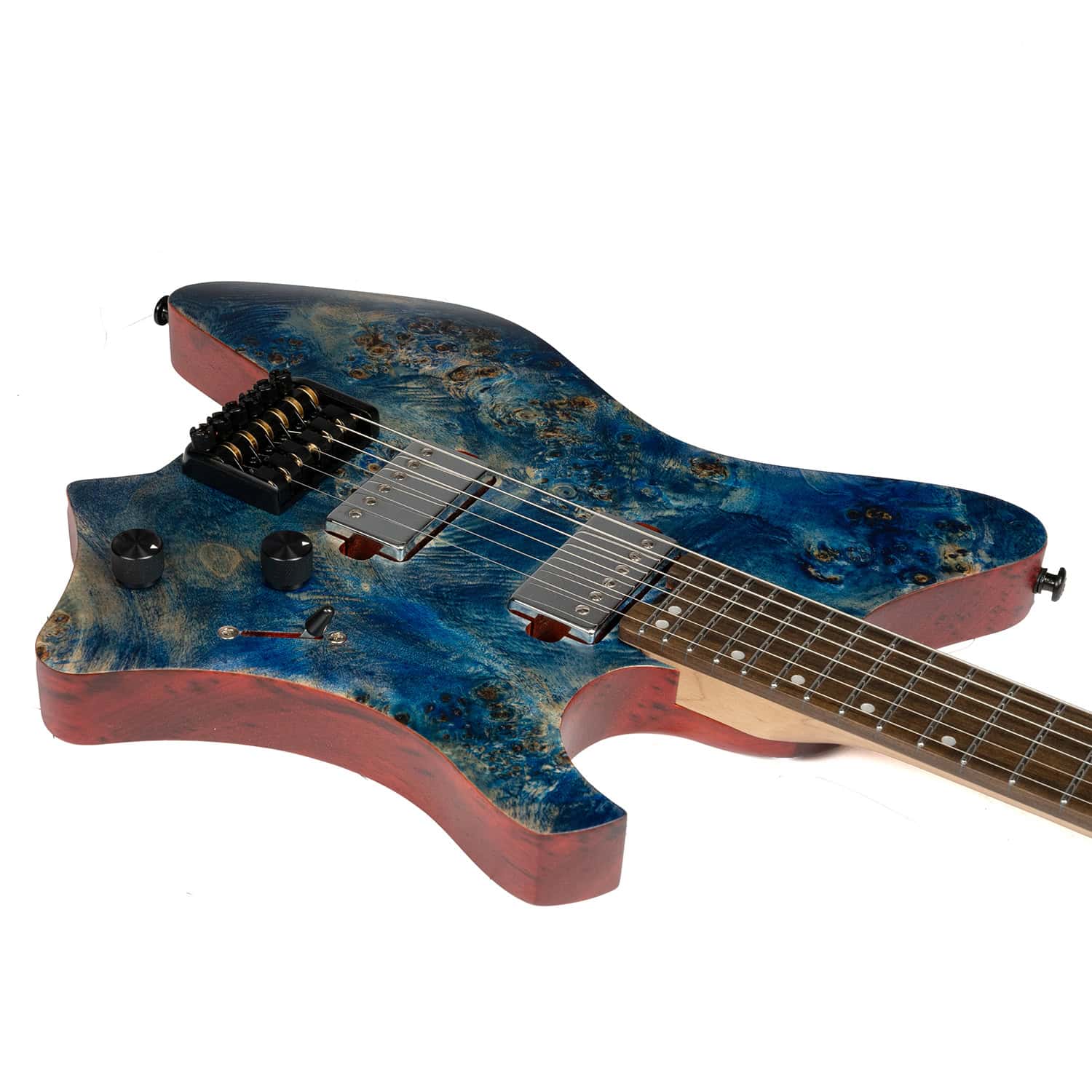 Eart Guitars, GW2 Right Handed Headless Electric Guitars Model Satin Finish, Blue