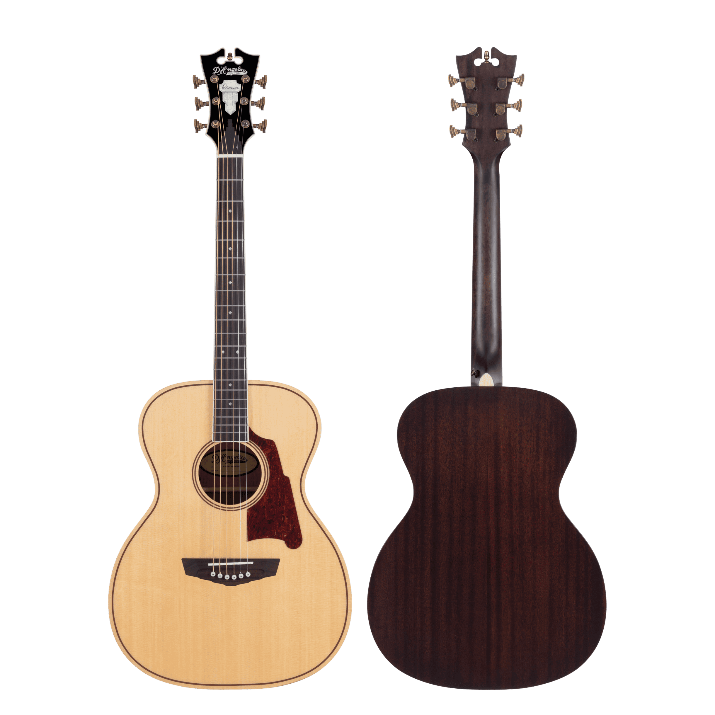 גיטרה אקוסטית מוגברת D'Angelico PREMIER TAMMANY NATURAL CUTAWAY