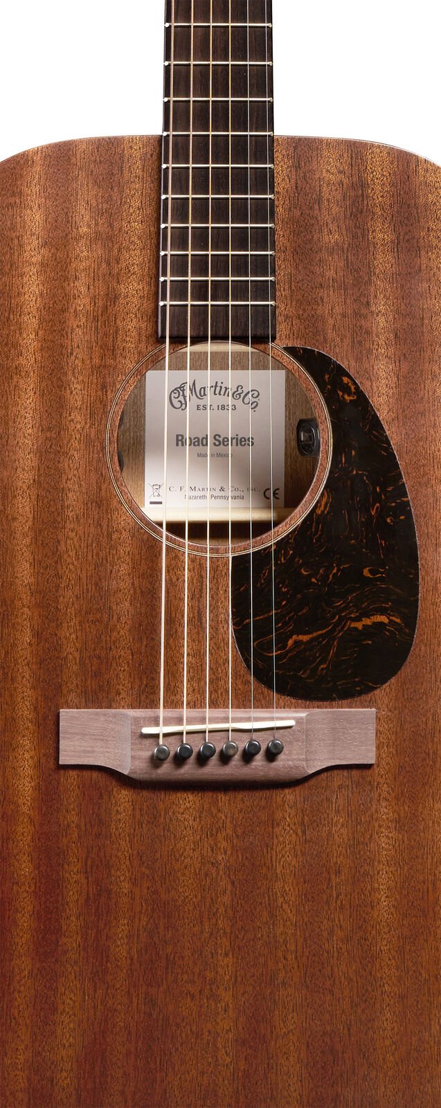 גיטרה אקוסטית מוגברת + נרתיק MARTIN 000-10E RETRO SAPELE – תמונה 3