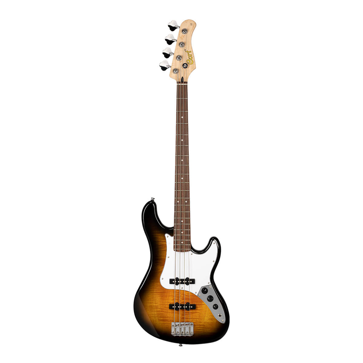 גיטרה בס CORT GB24JJ 2T flamed maple top