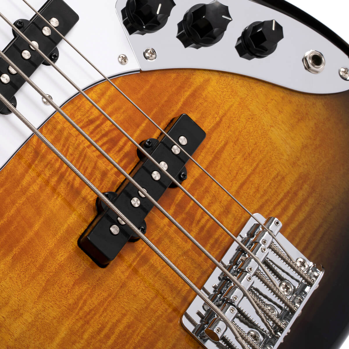 גיטרה בס CORT GB24JJ 2T flamed maple top – תמונה 6
